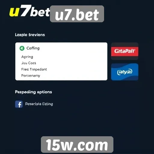 Opções de pagamento disponíveis em u7.bet